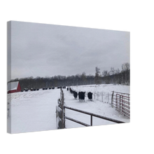 Load image into Gallery viewer, Coming in to Eat Canvas