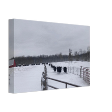 Load image into Gallery viewer, Coming in to Eat Canvas