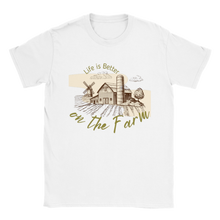 Load image into Gallery viewer, Life is better on the farm T-shirt