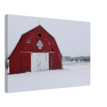 Load image into Gallery viewer, Winter Barn Canvas
